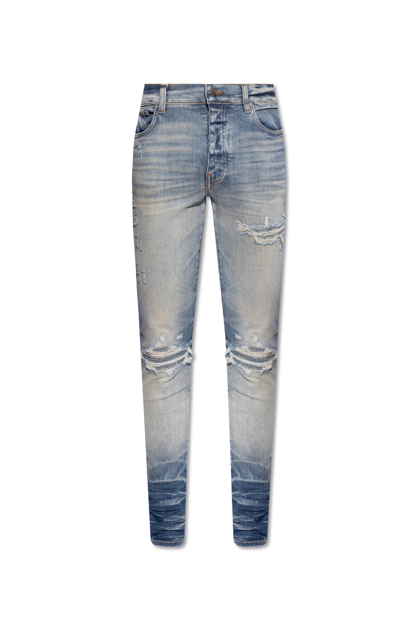 Amiri blue best sale ripped jeans